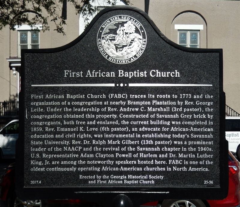 First African Baptist Church Marker image. Click for full size.