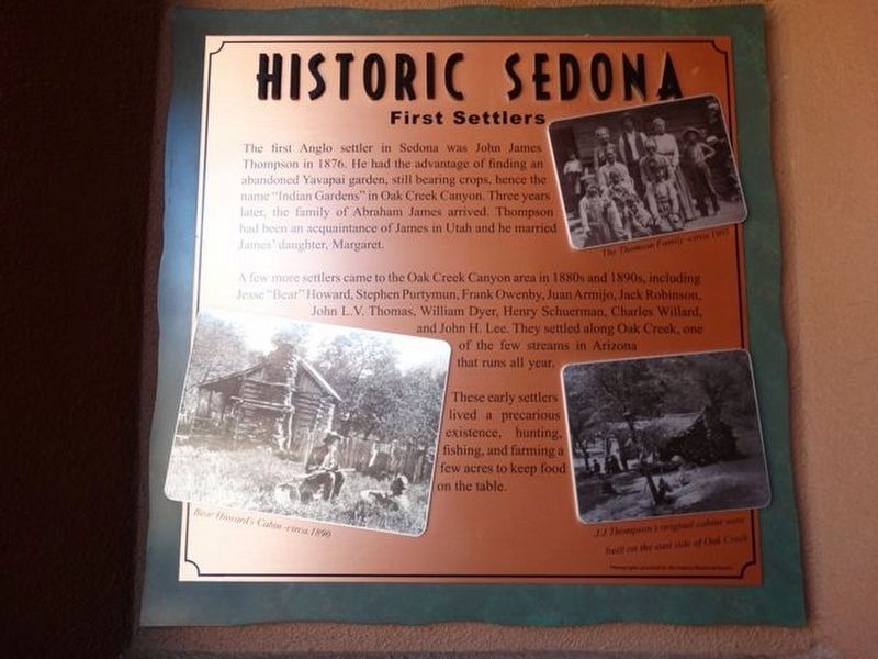 Historic Sedona Marker image. Click for full size.