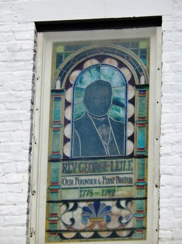 First African Baptist Church<br>(<i>stained glass detail</i>) image. Click for full size.