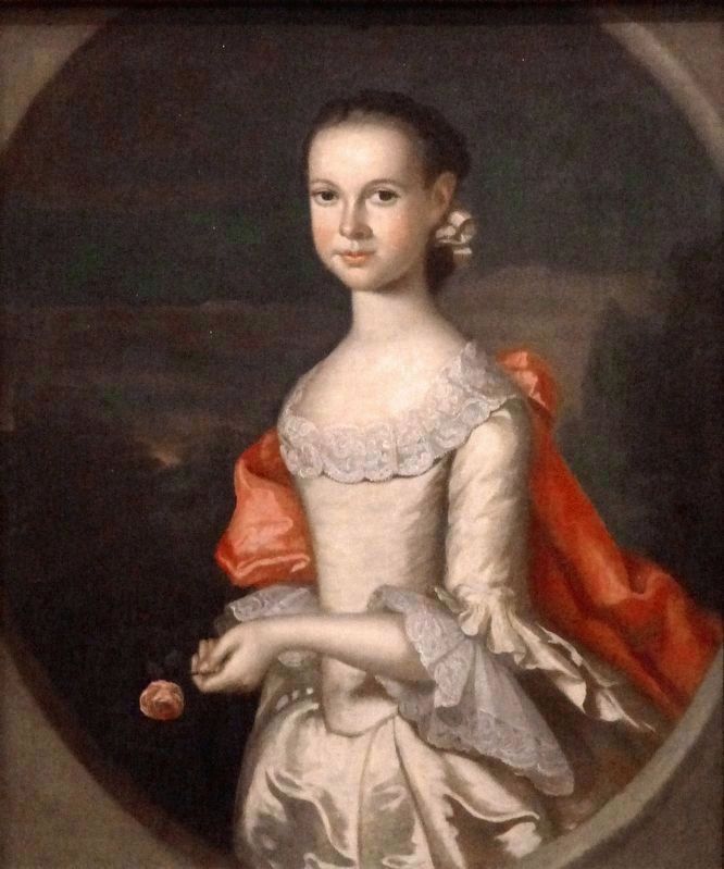 Elizabeth Calvert 1761<br>by John Hesselius image. Click for full size.