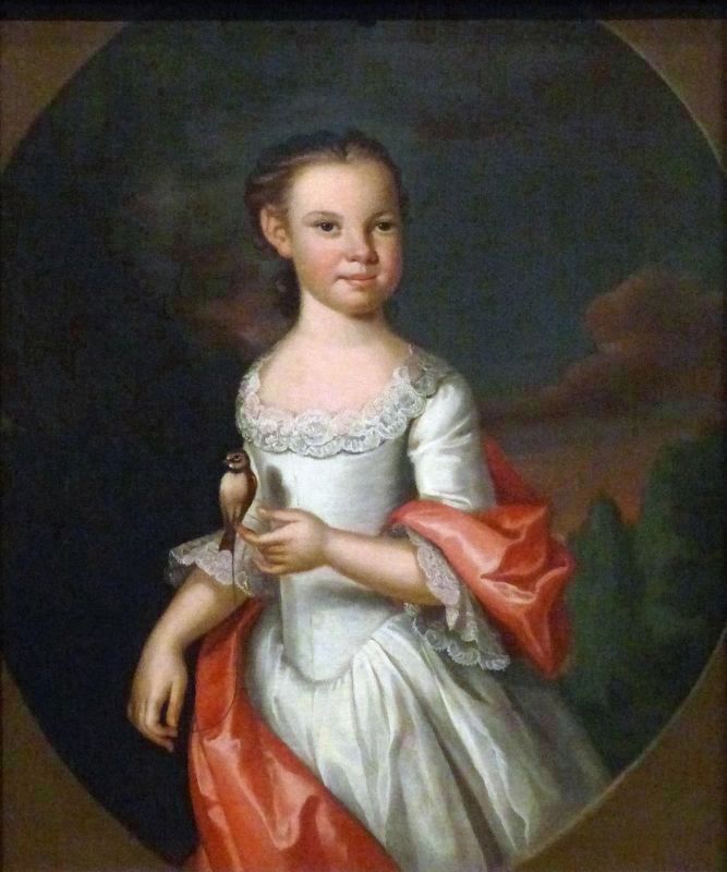 Eleanor “Nelly” Calvert 1761<br>by John Hesselius image. Click for full size.