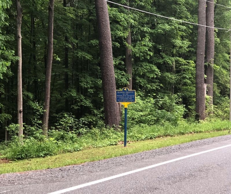Georgia O'Keeffe Marker (roadside) image. Click for full size.