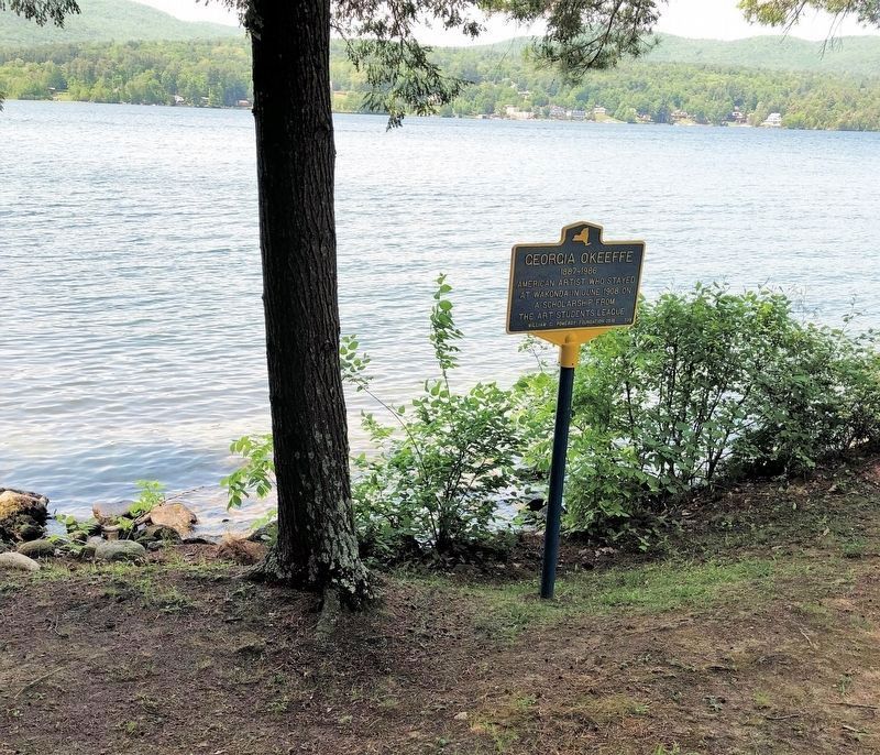 Georgia O'Keeffe Marker (lakeside) image. Click for full size.