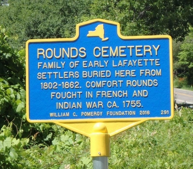 Rounds Cemetery Marker image. Click for full size.