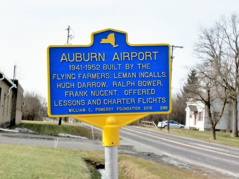 Auburn Airport Marker image. Click for full size.