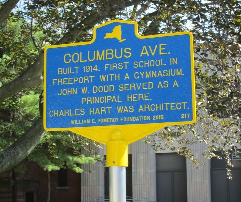 Columbus Ave. Marker image. Click for full size.
