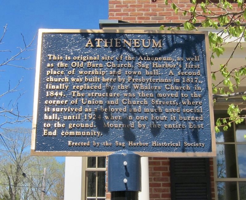 Atheneum Marker. Click for full size. Atheneum Marker image. Click for full size.