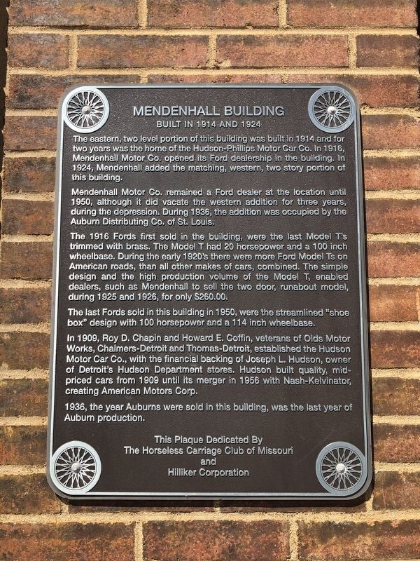 Mendenhall Building Marker image. Click for full size.