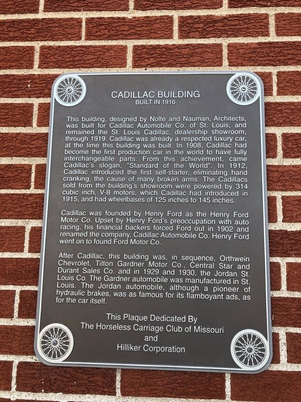 Cadillac Building Marker image. Click for full size.