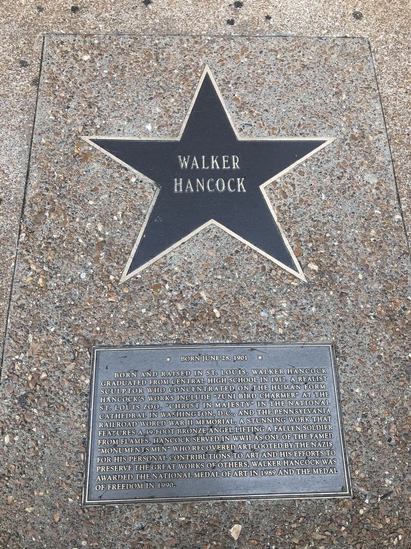 Walker Hancock Marker image. Click for full size.