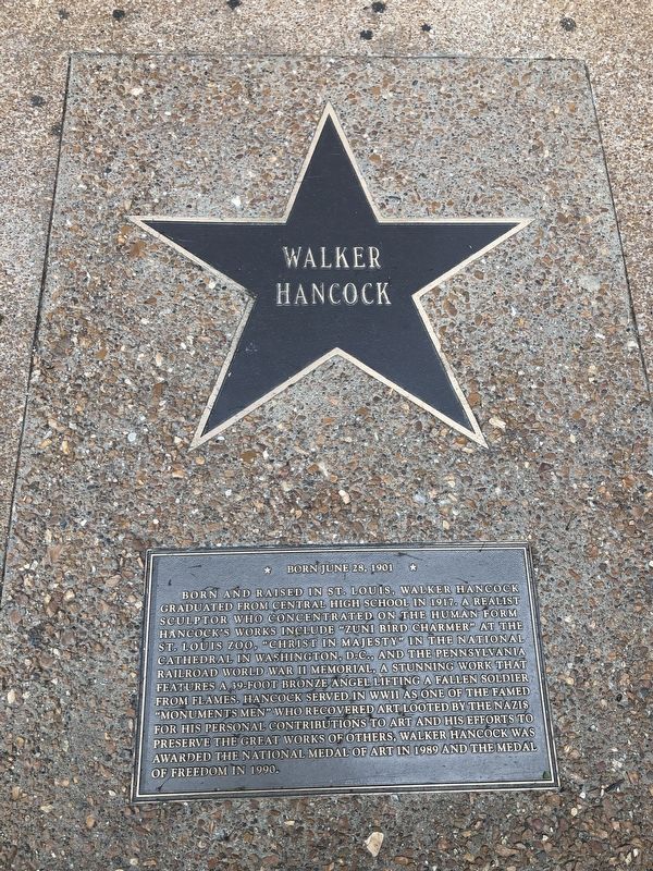 Walker Hancock Marker. Click for full size. Walker Hancock Marker image. Click for full size.