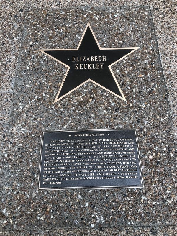 Elizabeth Keckley Marker. Click for full size. Elizabeth Keckley Marker image. Click for full size.