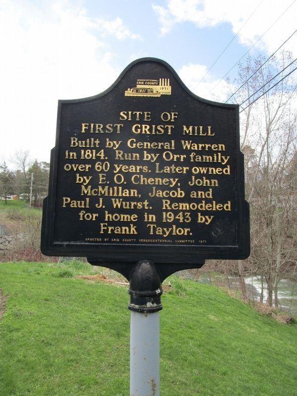 Site of First Grist Mill Marker image. Click for full size.