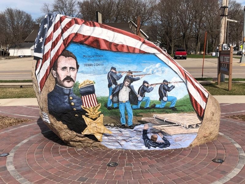 South Side Clear Lake Freedom Rock Veterans Memorial image. Click for full size.