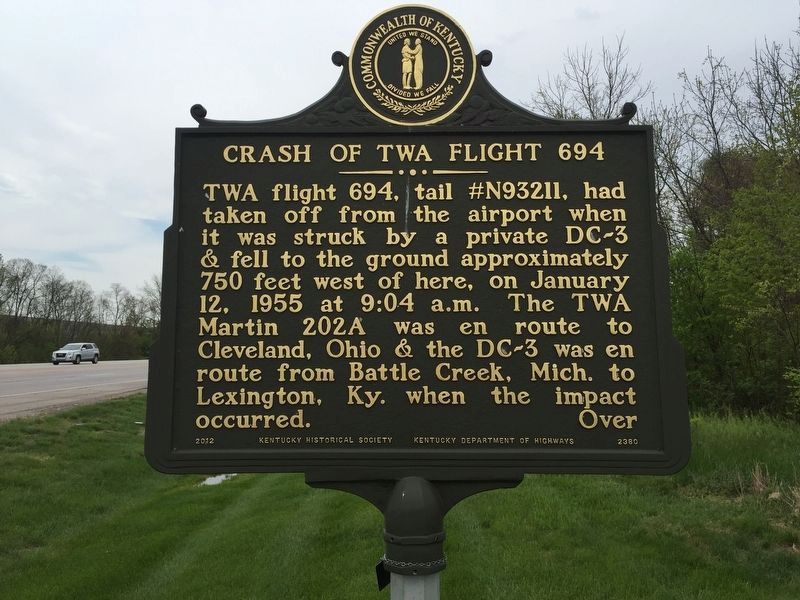 Crash of TWA Flight 694 Marker image. Click for full size.