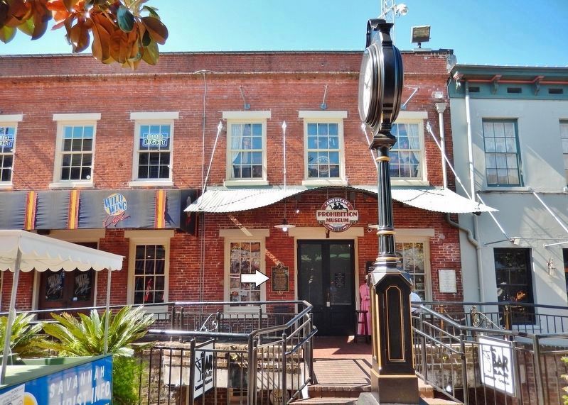 The First Act of Alcohol Prohibition in America Marker (<i>marker mounted just left of entrance</i>). Click for full size. The First Act of Alcohol Prohibition in America Marker (<i>marker mounted just left of entrance</i>) image. Click for full size.