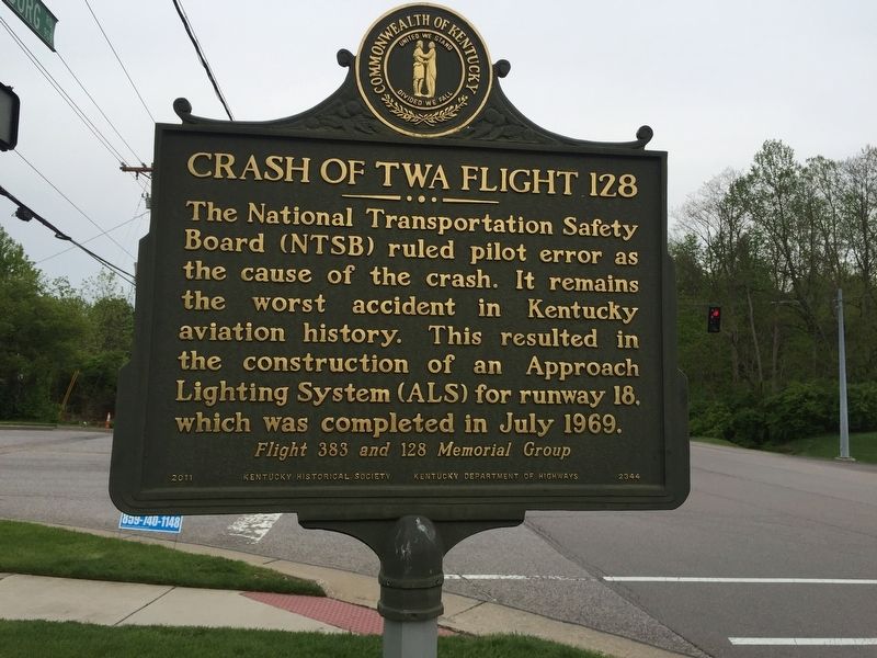Crash of TWA Flight 128 Marker image. Click for full size.