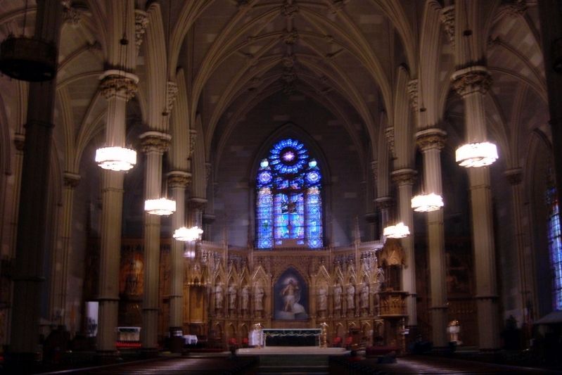 Old St. Patricks Cathedral interior image. Click for full size.