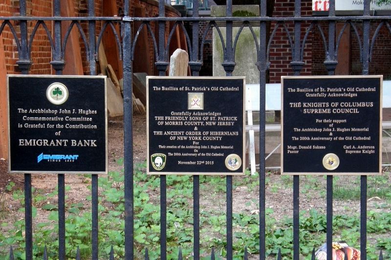 Old St. Patricks Cathedral Plaques of Appreciation image. Click for full size.