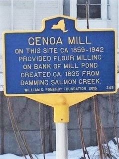 Genoa Mill Marker image. Click for full size.