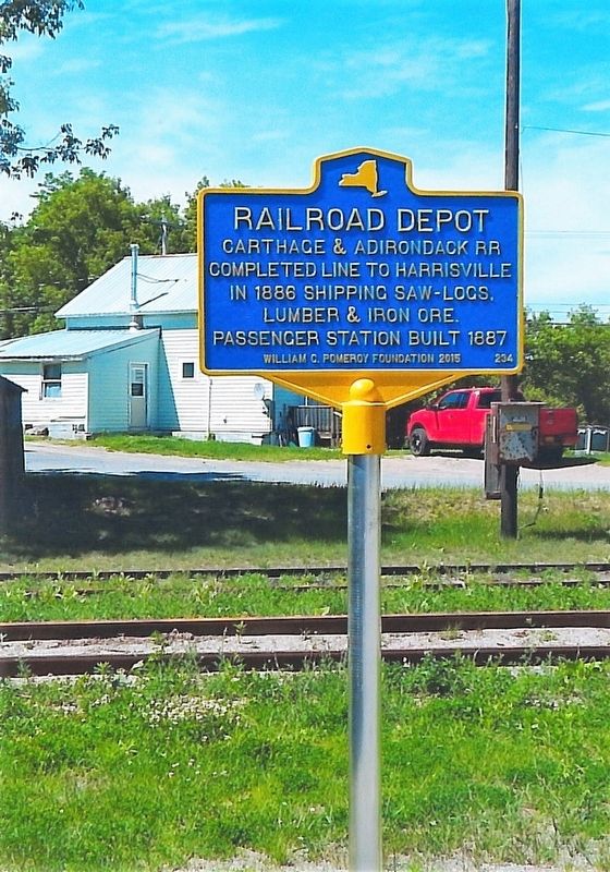 Railroad Depot Marker image. Click for full size.