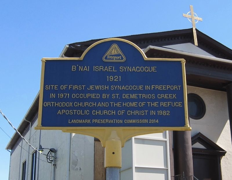 B'nai Israel Synagogue Marker image. Click for full size.
