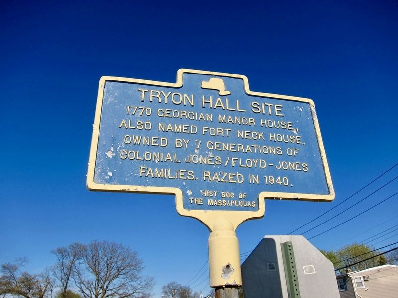 Tryon Hall Site Marker image. Click for full size.