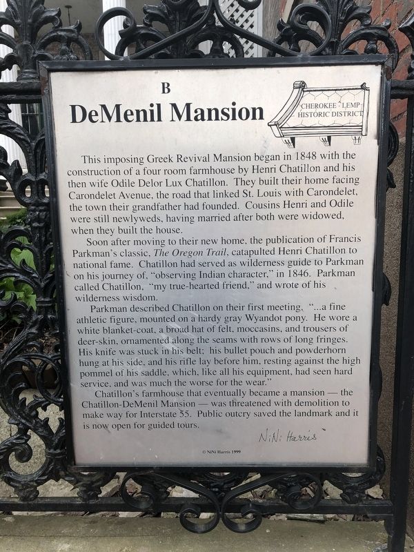 DeMenil Mansion Marker image. Click for full size.