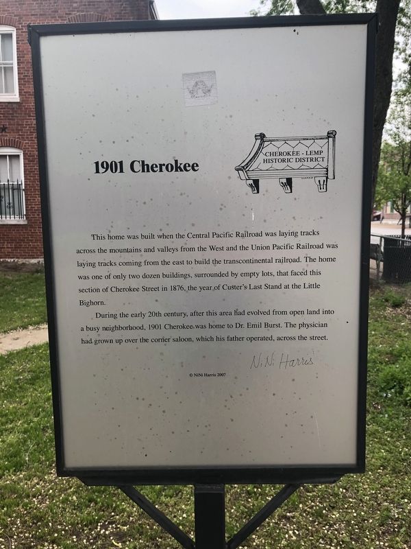 1901 Cherokee Marker image. Click for full size.