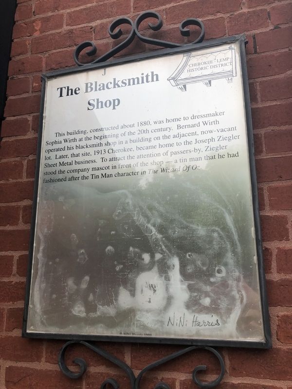 The Blacksmith Shop Marker. Click for full size. The Blacksmith Shop Marker image. Click for full size.