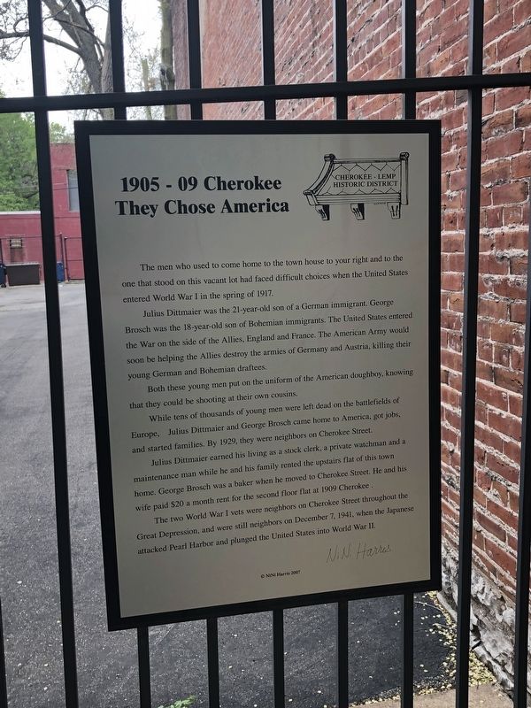 1905 - 09 Cherokee Marker image. Click for full size.