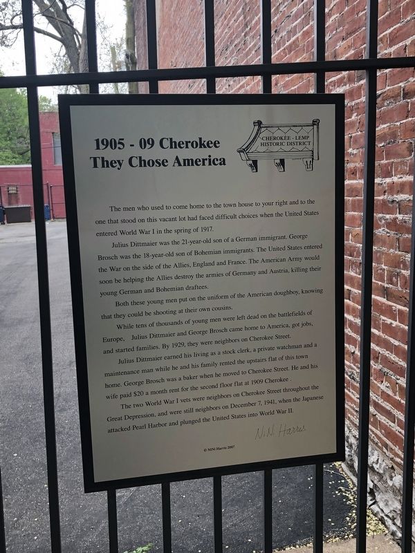 1905 - 09 Cherokee Marker. Click for full size. 1905 - 09 Cherokee Marker image. Click for full size.