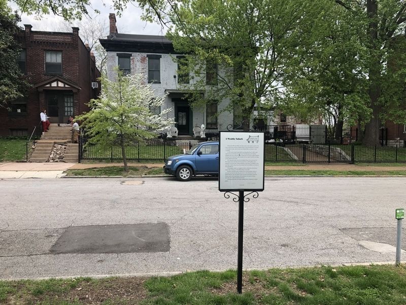 A Wealthy Suburb Marker image. Click for full size.