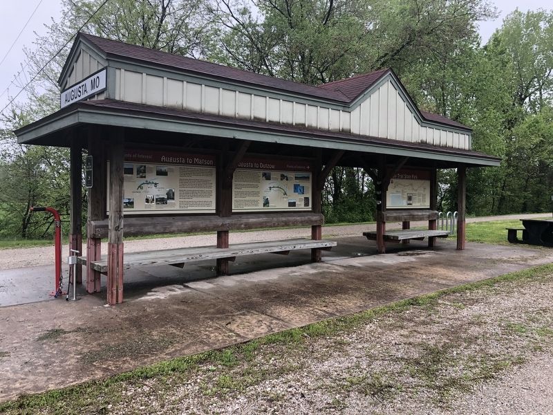 Augusta to Matson Marker. Click for full size. Augusta to Matson Marker image. Click for full size.