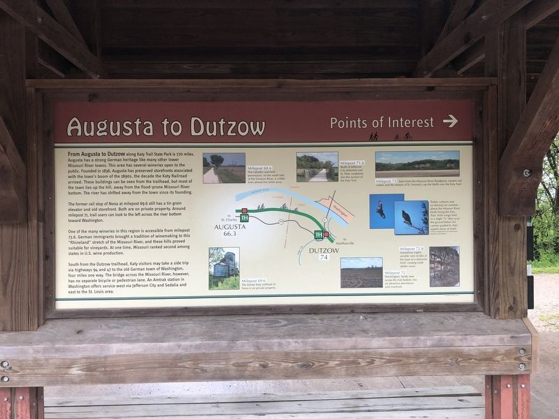 Augusta to Dutzow Marker image. Click for full size.