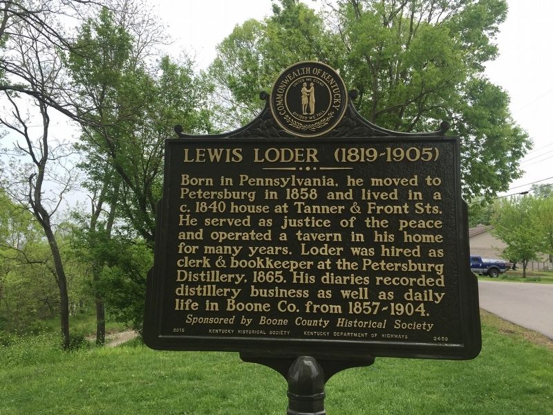 Lewis Loder Marker. Click for full size. Lewis Loder Marker image. Click for full size.