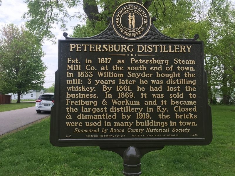 Petersburg Distillery Marker image. Click for full size.