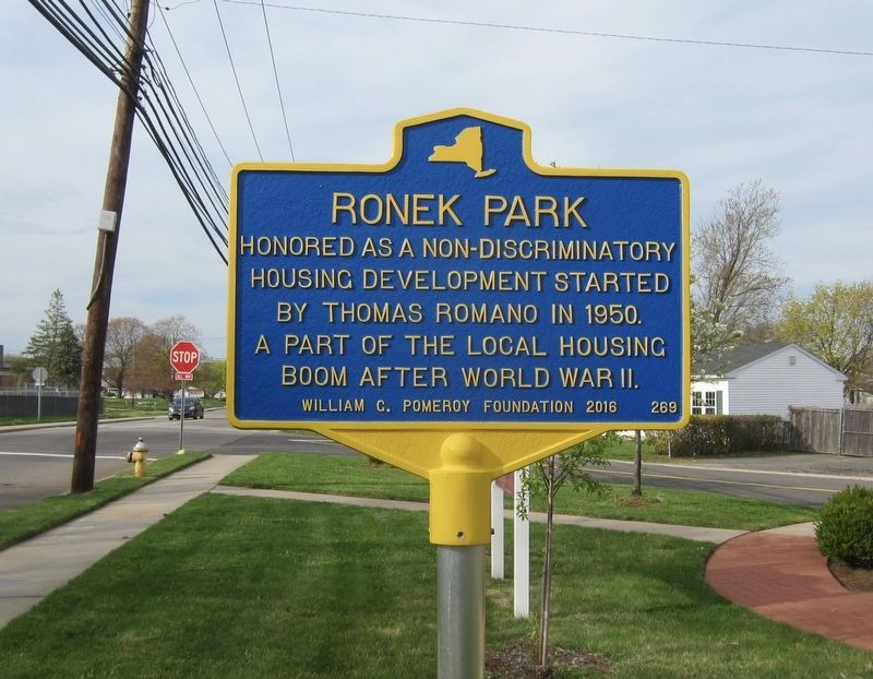 Ronek Park Marker image. Click for full size.