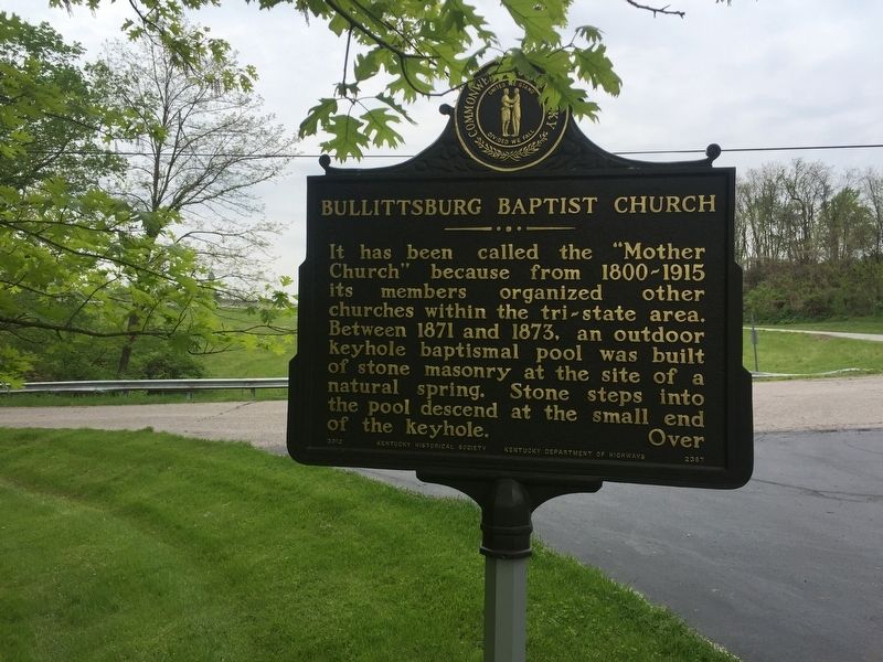 Bullittsburg Baptist Church Marker. Click for full size. Bullittsburg Baptist Church Marker image. Click for full size.