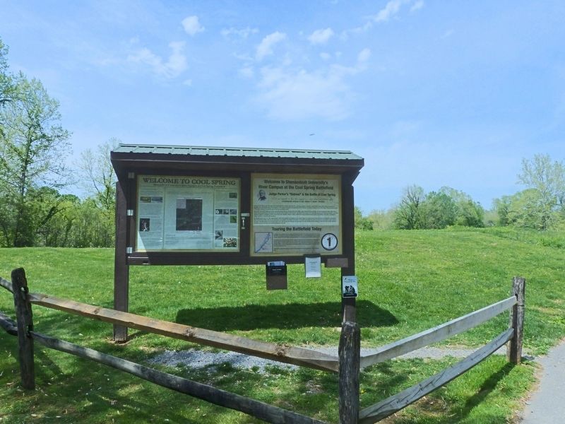 Judge Parker's “Retreat” & the Battle of Cool Spring Marker. Click for full size. Judge Parker's “Retreat” & the Battle of Cool Spring Marker image. Click for full size.