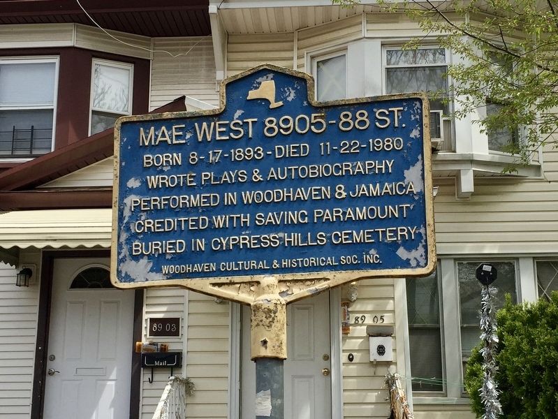Mae West Marker image. Click for full size.
