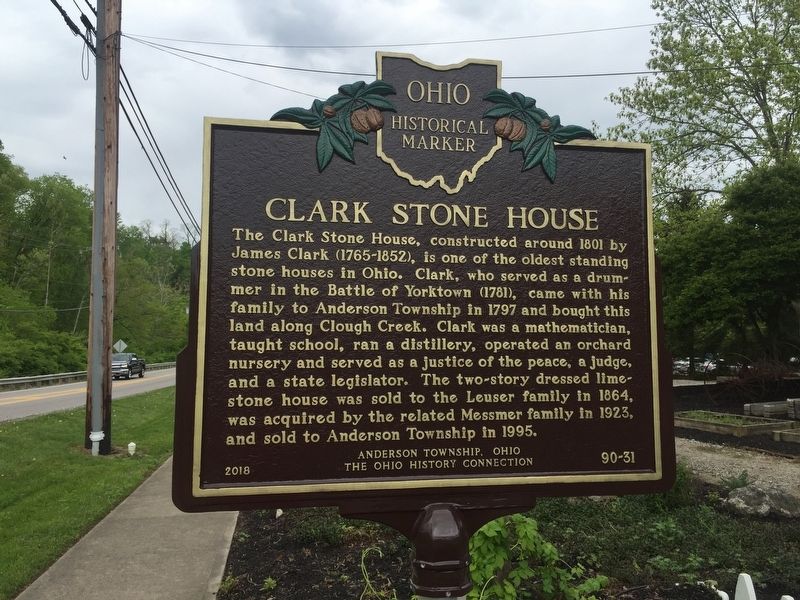Clark Stone House Marker image. Click for full size.