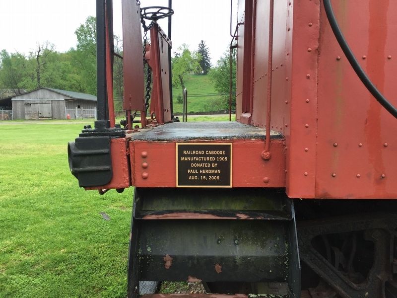 Caboose plaque. Click for full size. Caboose plaque image. Click for full size.