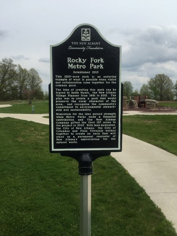Rocky Fork Metro Park Marker image. Click for full size.