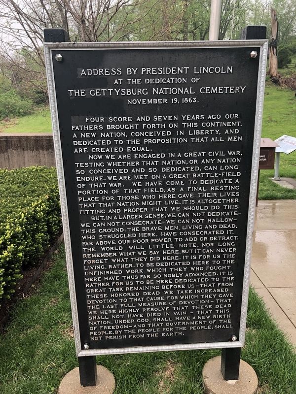 The Gettysburg Address. Click for full size. The Gettysburg Address image. Click for full size.