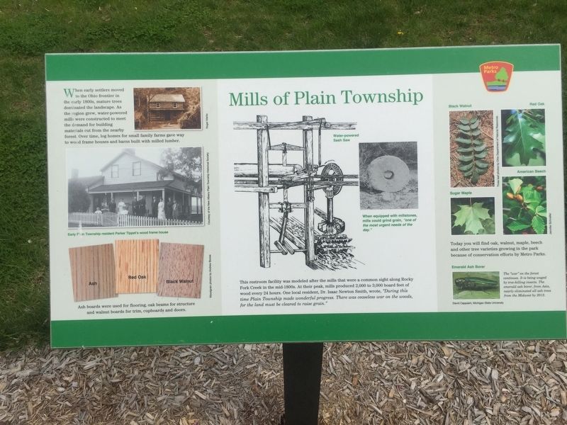 Mills of Plain Township Marker image. Click for full size.