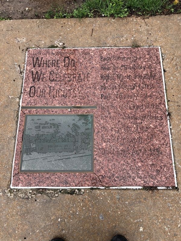 Where Do We Celebrate Our Rights? Marker. Click for full size. Where Do We Celebrate Our Rights? Marker image. Click for full size.