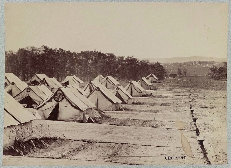 Portion of Camp Letterman, View Towards Gettysburg image. Click for full size.