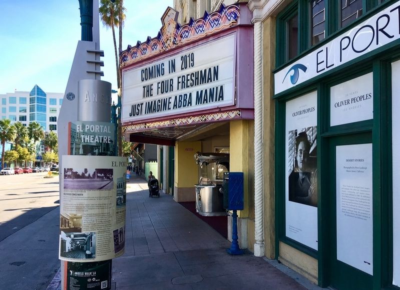 El Portal Theatre and Marker image. Click for full size.