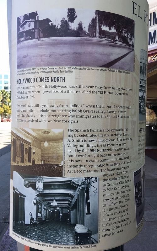 El Portal Theatre Marker. Click for full size. El Portal Theatre Marker image. Click for full size.
